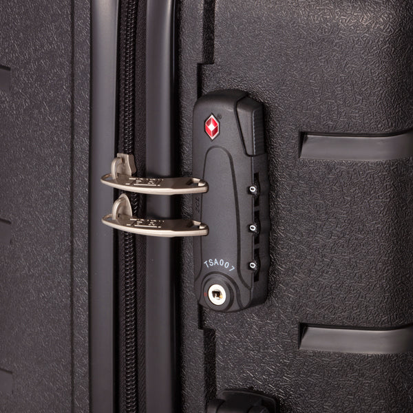 Чемодан TravelZ Big Bars (M) Black