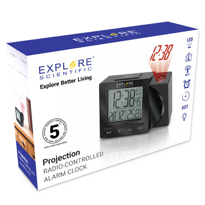 Часы проекционные Explore Scientific Projection RC Alarm Black (RDP1001CM3LC2)