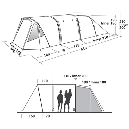 Намет Easy Camp Palmdale 500 Lux Forest Green (120370)