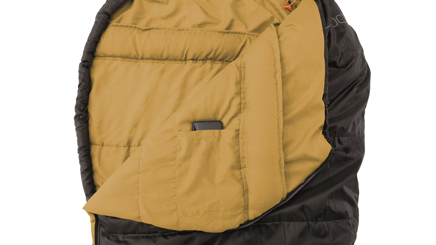 Спальний мішок Easy Camp Orbit 200/-1°C Black (Right)