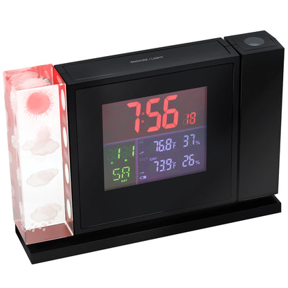 Метеостанція Bresser MyTime Crystal P Color Projection Alarm Clock and Weather Stations Black (7060100) Refurbished