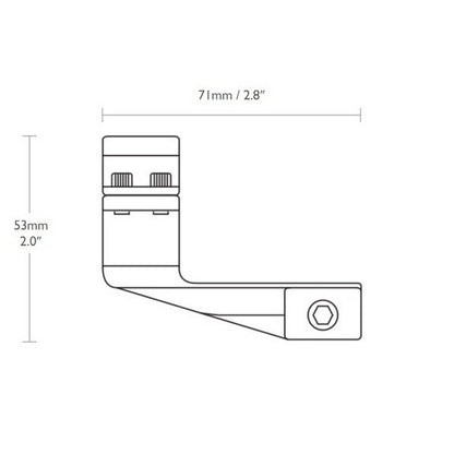 Кольца Hawke Reach Forward 30mm/Weaver/High extension 2" (22127)