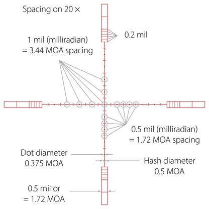 Прицел оптический Hawke Sidewinder 8.5-25x42 SF (20x 1/2 Mil Dot IR) (17120)