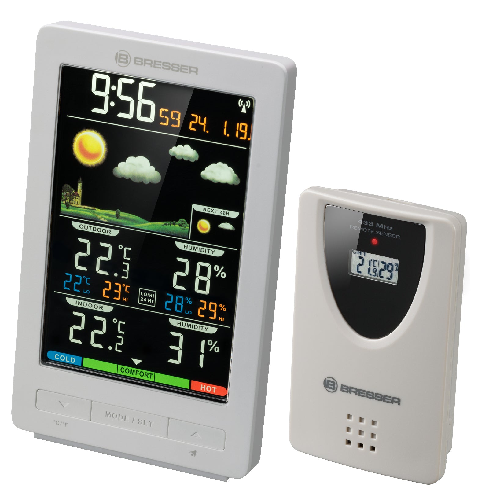 Метеостанция Bresser ClimaTemp WS White (7007321GYE000)