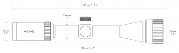 Прицел оптический Hawke Vantage 4-12x40 AO (30/30 Duplex)
