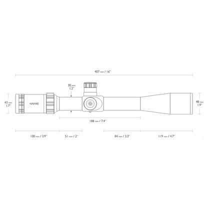 Прицел оптический Hawke Sidewinder 8.5-25x42 SF (20x 1/2 Mil Dot IR) (17120)