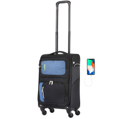 Чемодан TravelZ Triple Pocket (S) Black