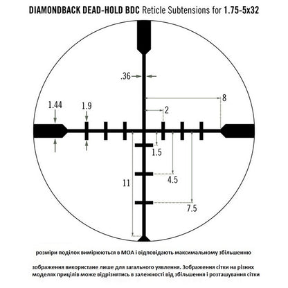 Прицел оптический Vortex Diamondback 1.75-5x32 BDC (DBK-08-BDC)