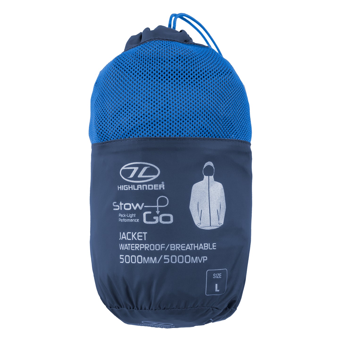 Вітровка чоловіча Highlander Stow &amp; Go Pack Away Rain Jacket 6000 mm Navy M (JAC077-NB-M)