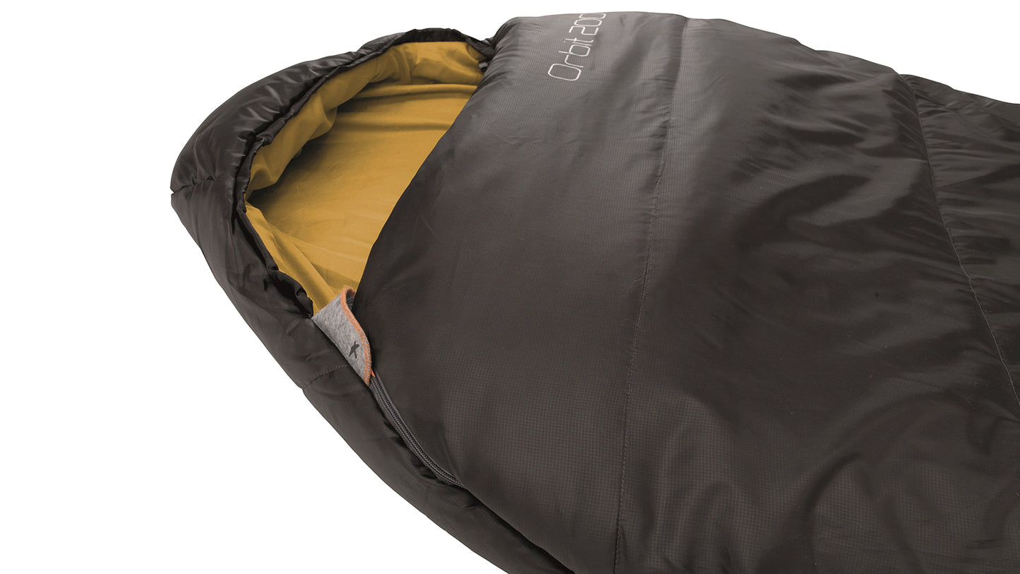 Спальний мішок Easy Camp Orbit 200/-1°C Black (Right)