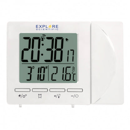 Часы проекционные Explore Scientific Projection RC Alarm White (RDP1001GYELC2)