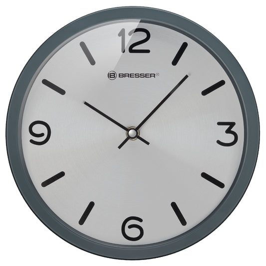 Часы настенные Bresser MyTime Silver Edition Digit Grey (8020316MSN000)