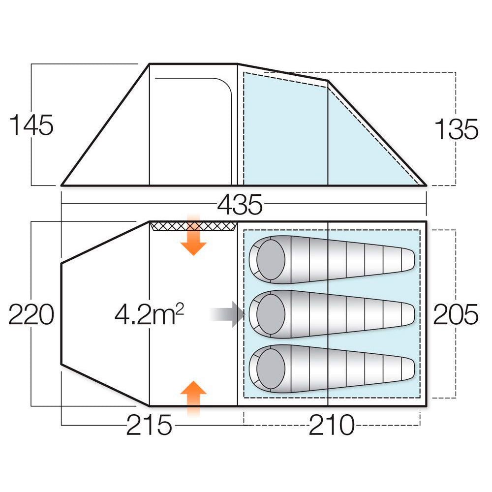 Намет Vango Beta 350 XL Moroccan Blue