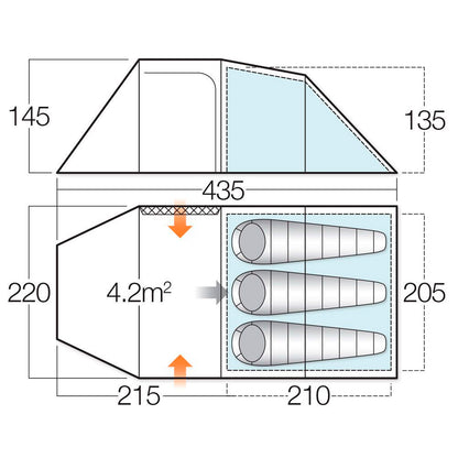 Намет Vango Beta 350 XL Moroccan Blue