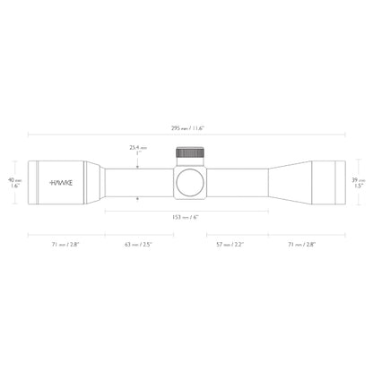 Прицел оптический Hawke Vantage 4x32 (Mil Dot) Refurbished
