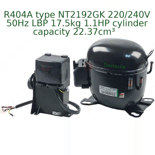 R404A type NT2192GK 220/240V 50Hz LBP 17,5kg 1.1H