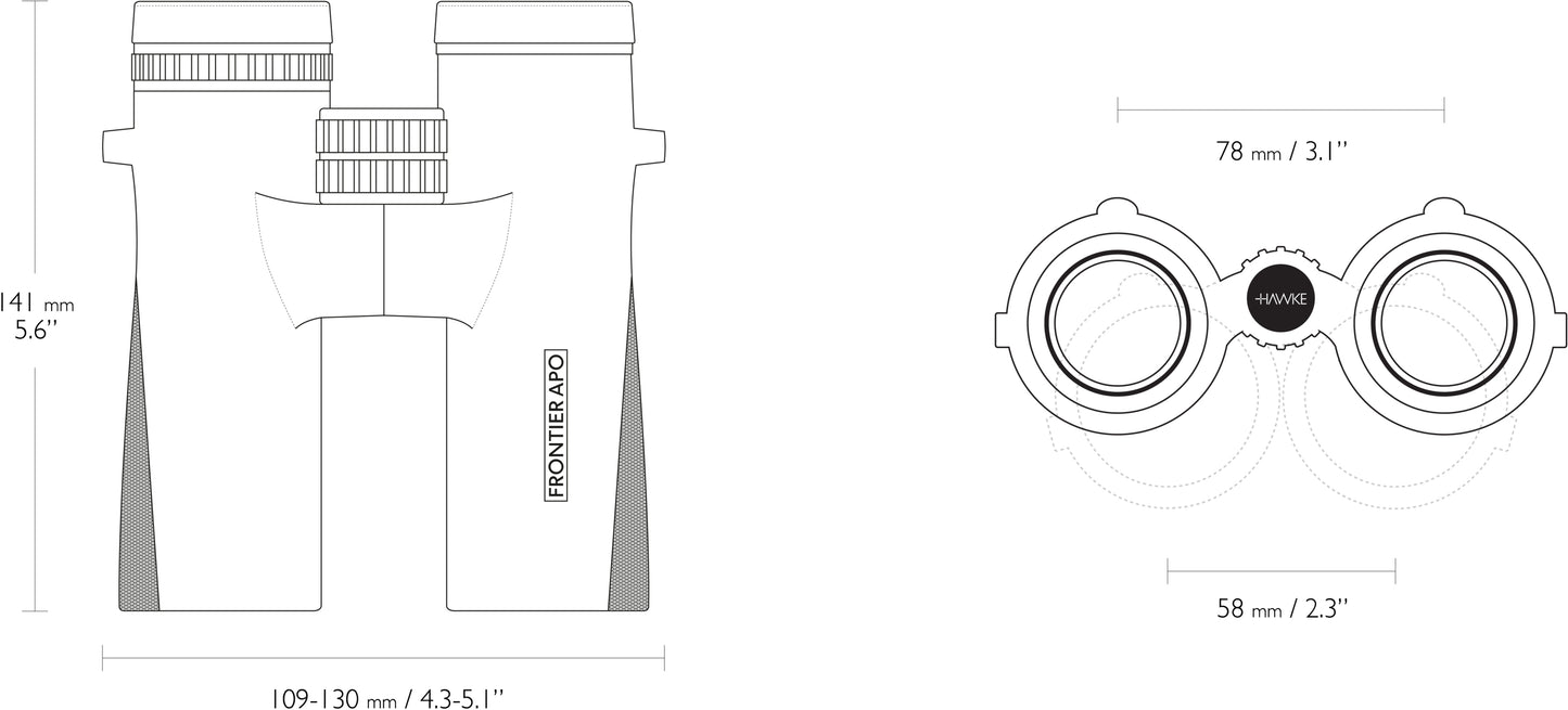 Бінокль Hawke Frontier APO 10x42 Green (38512)