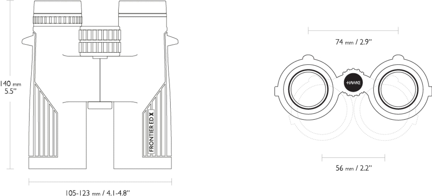 Бінокль Hawke Frontier HD X 10x42 Green (38012)