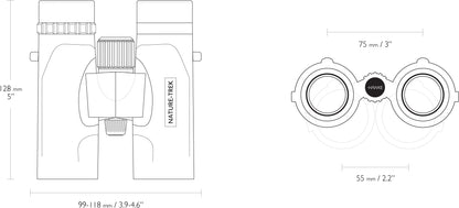 Бінокль Hawke Nature Trek 10x32 Top Hinge Green (35101)