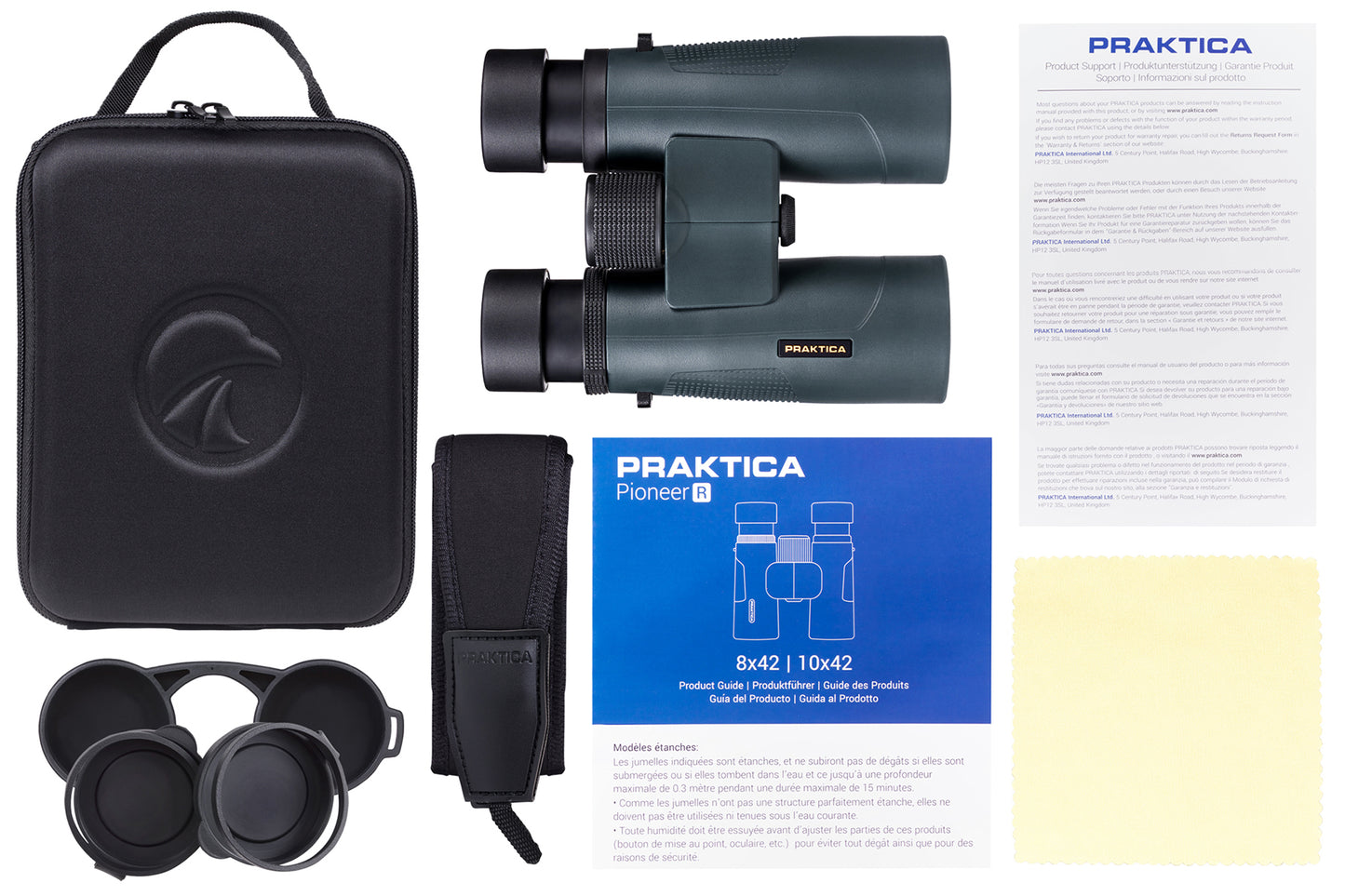 Бинокль Praktica Pioneer R 8x42 WP Blue (PRA243)