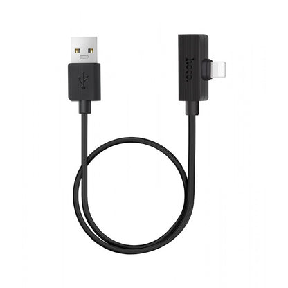 USB A To Dual Lightning Cable (1.2m) — Hoco LS9 Brilliant Black