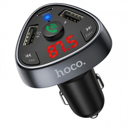 Fm Transmitter MP3 | Car Charger | 3.1A | PD | 2U — Hoco E51 — Black