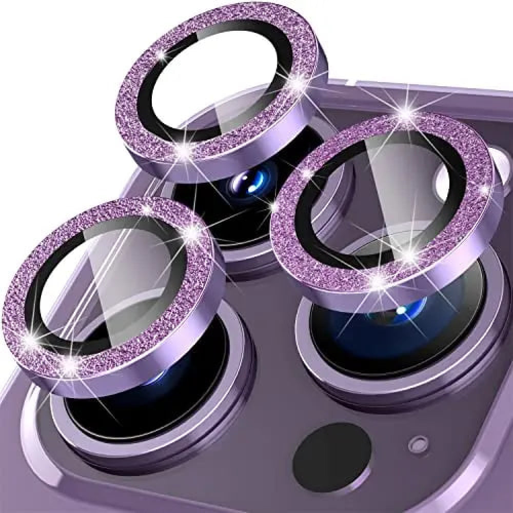 Захисне скло Camera Glass Diamond Crumb — iPhone 14 Pro/14 Pro Max — Purple