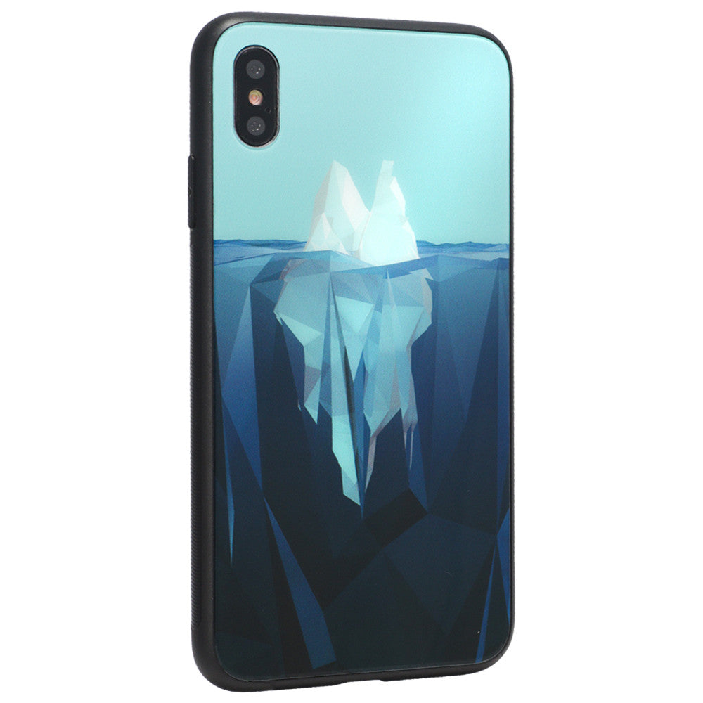 Glass with print TPU Case — iPhone 7 — Ice