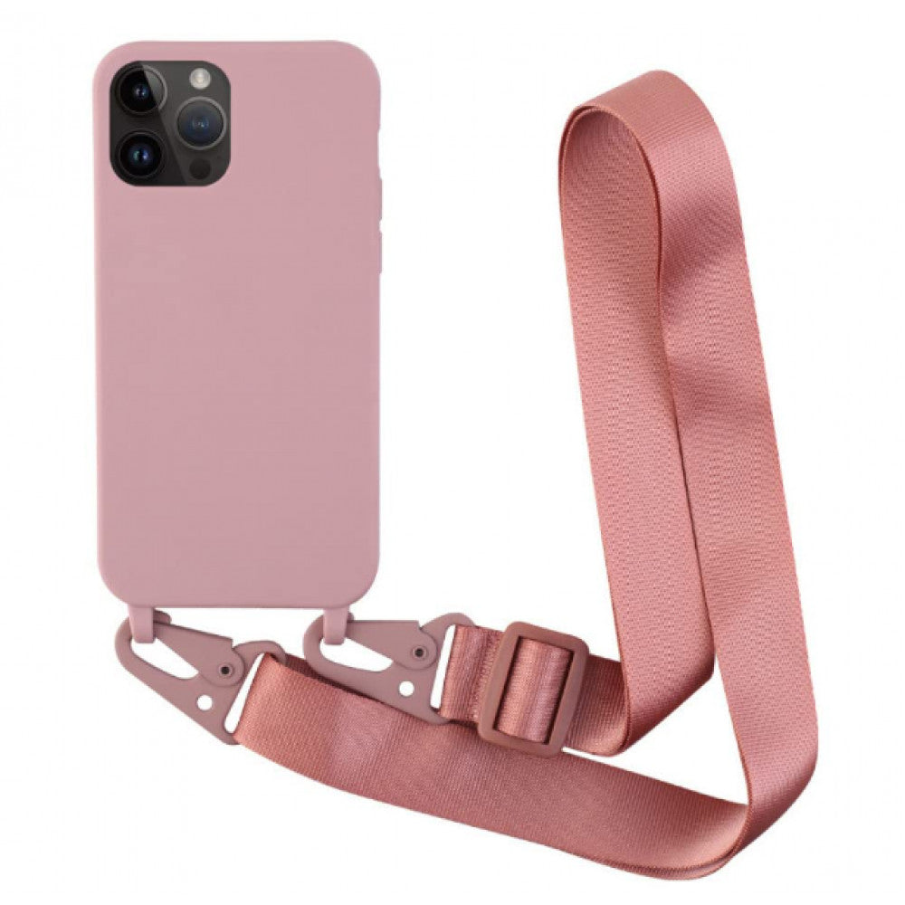 Cord Silicone Case — iPhone 12/12  Pro 6.1"  — Pink sand