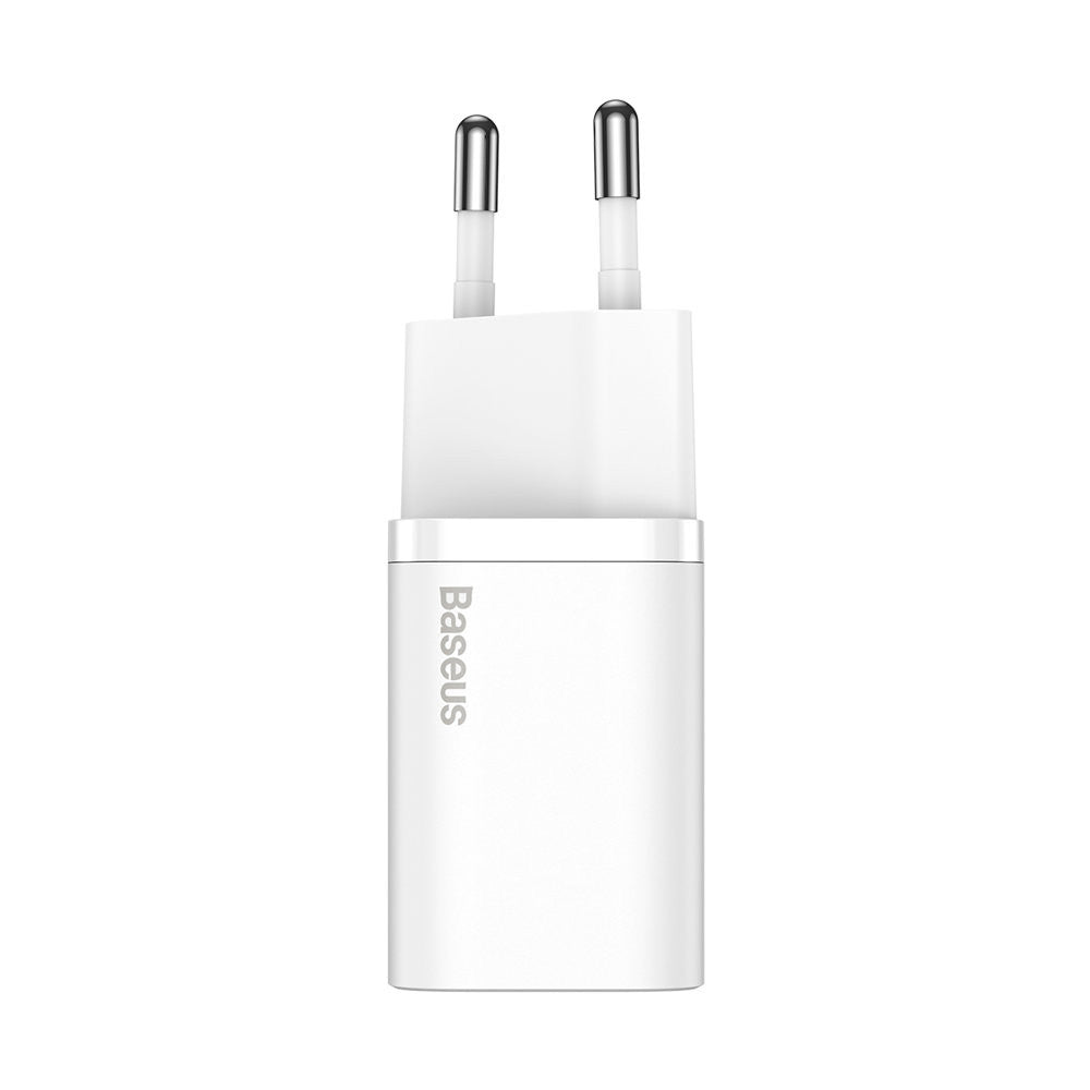 Home Charger | 20W | 1C | C to Lightning Cable (1m) — Baseus (TZCCSUP-B) Super Si Quick Charger — TZCCSUP-B01 Black