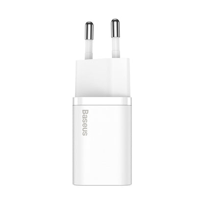 Home Charger | 20W | 1C | C to Lightning Cable (1m) — Baseus (TZCCSUP-B) Super Si Quick Charger — TZCCSUP-B01 Black