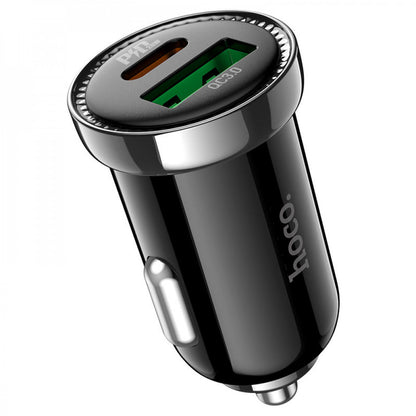 Car Charger | 20W | PD | QC3.0 — Hoco Z44 — Black