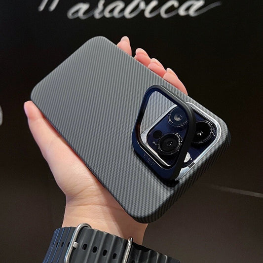 Camera Stand Carbon Case — iPhone 13 Pro Max — Black