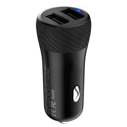 Car Charger | 3.4A | 2U — Hoco Z21 — Black