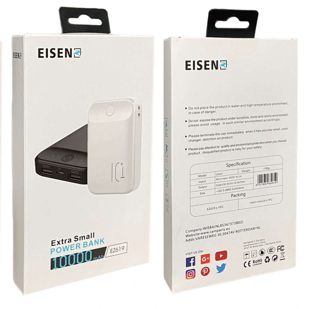 Power Bank 10000 mAh — Eisen EZ619