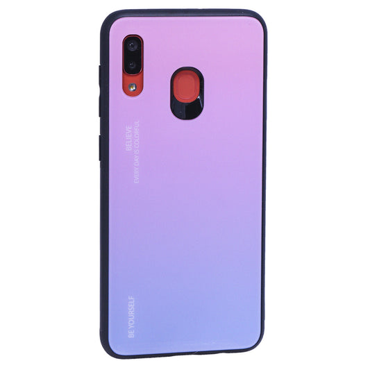 Gradient Glass Case — Samsung A30 2019 — Powder