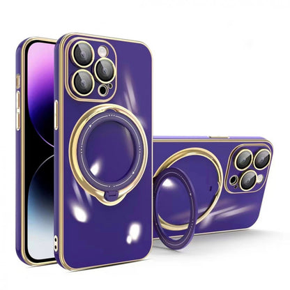 Golden Ring TPU Case — iPhone 14 Plus — Violet