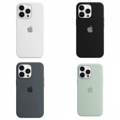 Original Silicone Case Full Size — iPhone 14 Pro Max 6.7"  — Charcoal Gray (15)