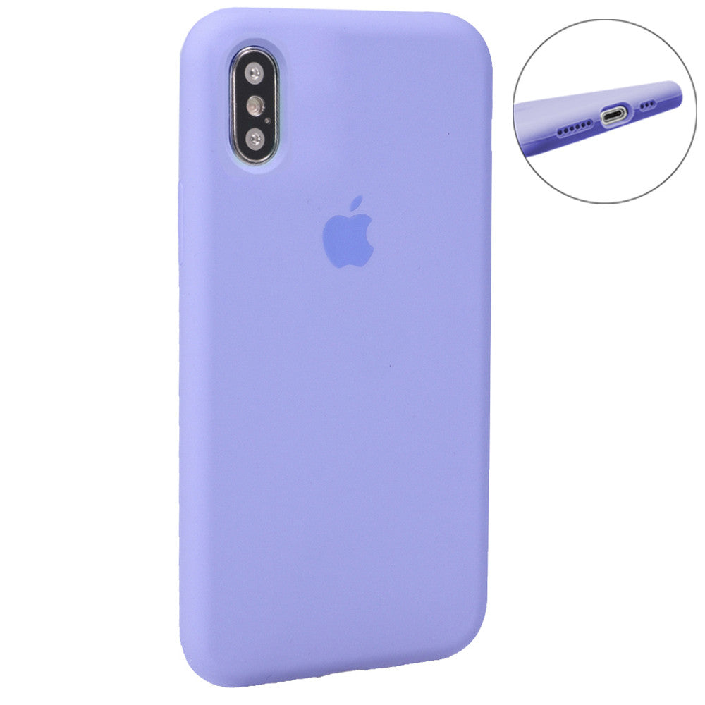 Original Silicone Case Full Size — iPhone X ; XS — Lavender (41)