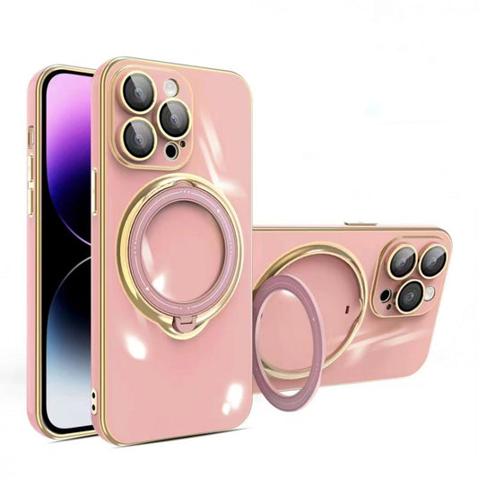 Golden Ring TPU Case — iPhone 13 Pro — Pink