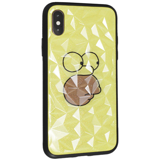 Romb Glass With Print TPU Case — iPhone 6 ; 6S — Homer