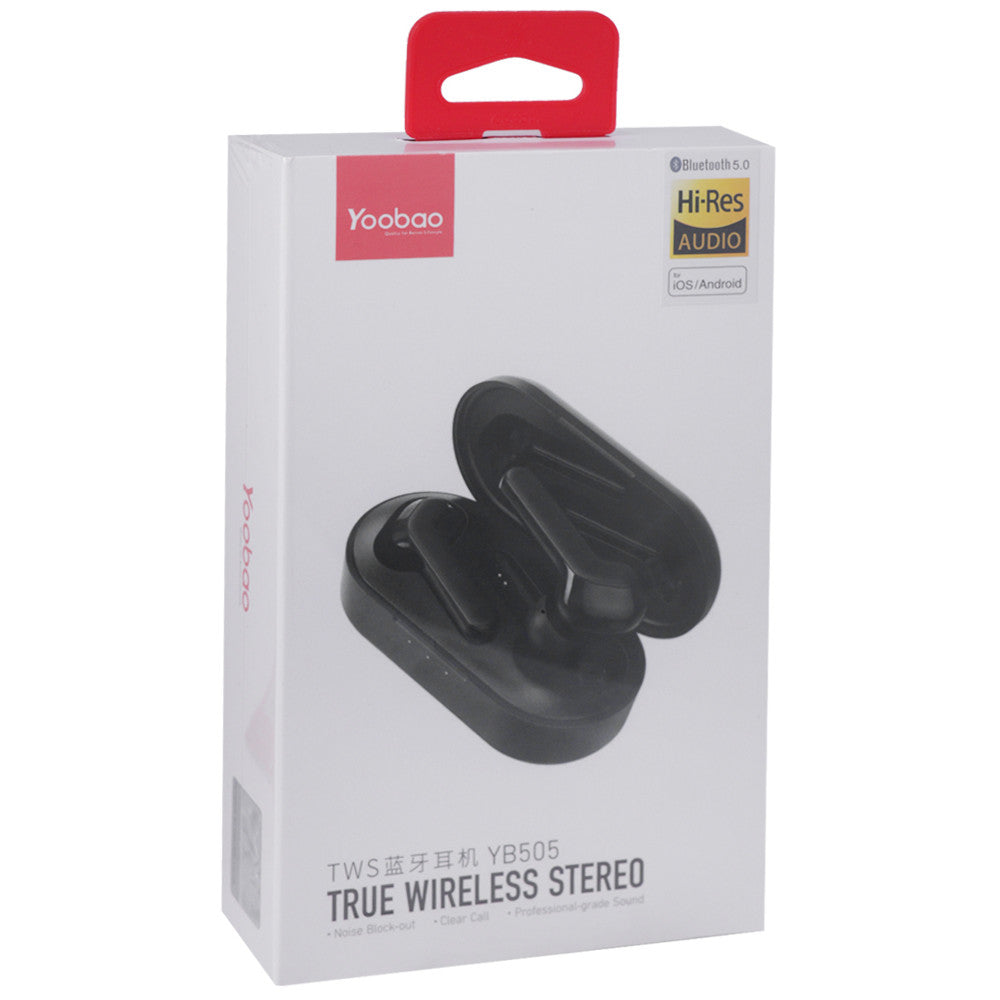 Bluetooth гарнітура TWS — Yoobao YB505 — Black