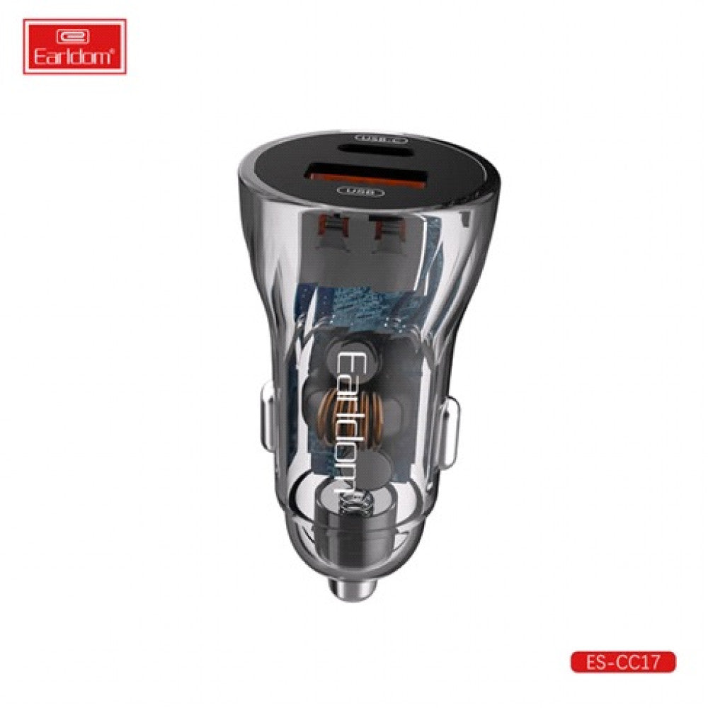 Car Charger | 2.4A | 1U | 1C — Earldom ES-CC17