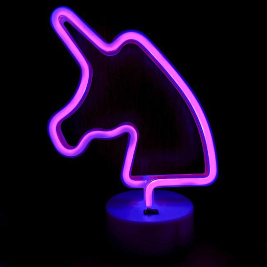 Ночной светильник — Neon Lamp series — Unicorn Pink