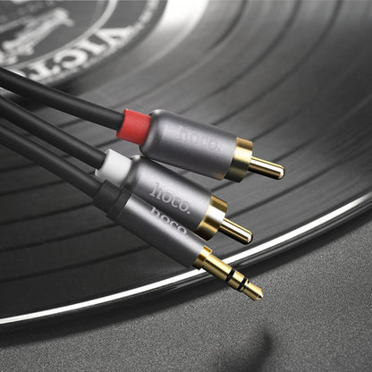 Cable Dual RCA To 3.5mm (1.55m) — Hoco UPA10 Lotus Metal Gray