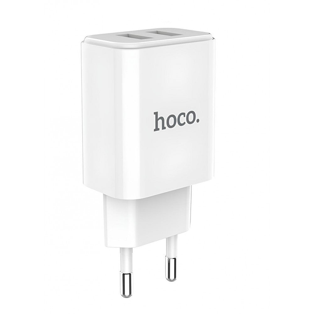 Home Charger | 2.1A | 2U — Hoco C62A White