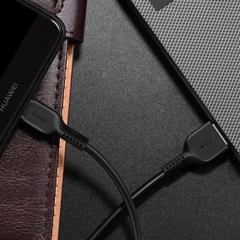 Кабель USB C 2A (1m) — Hoco X13 — Black