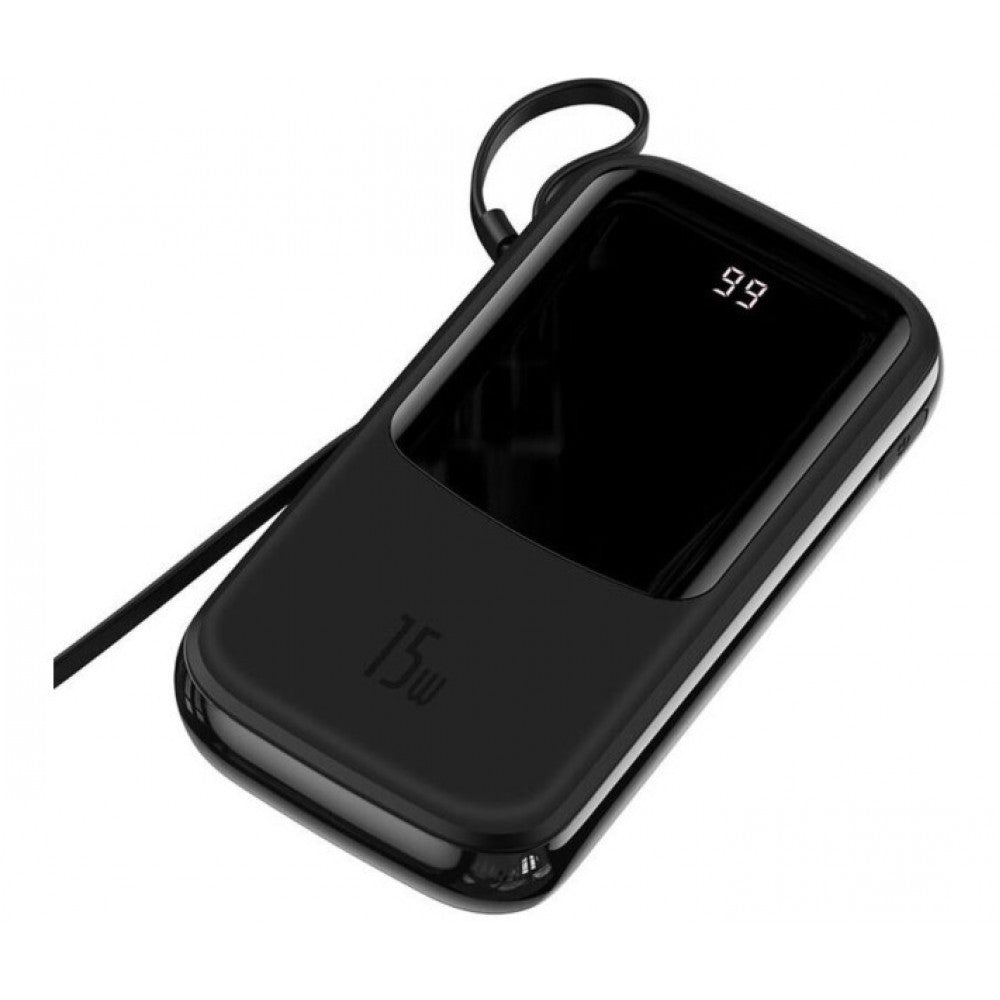 Power Bank 20000 mAh | 15W | Digital Display — Baseus (PPQD-G) — PPQD-G01 Black