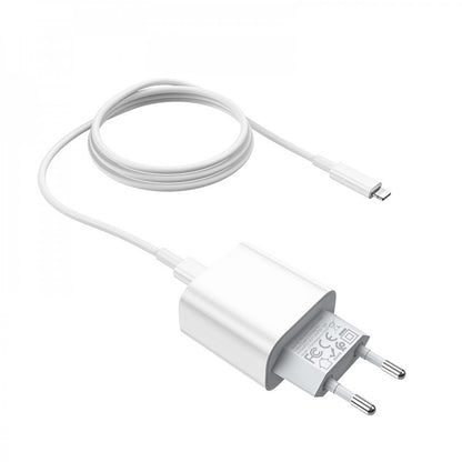 Home Charger | 20W | PD3.0 | C to Lightning Cable (1m) — Hoco C76A — White