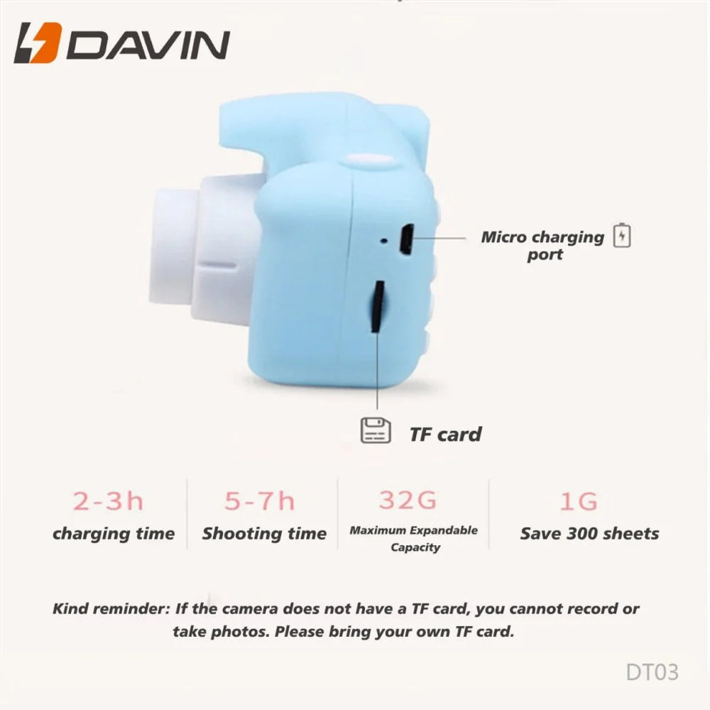 Фотоаппарат детский Davin DT03  — Blue